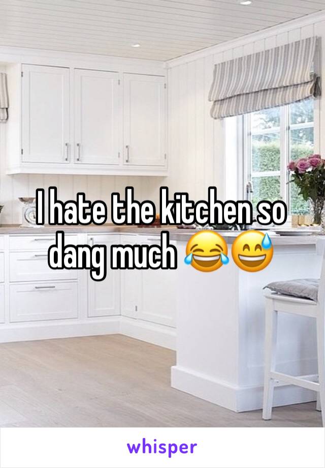 I hate the kitchen so dang much 😂😅