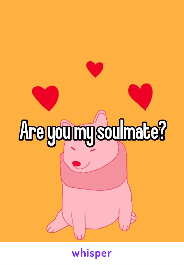 Are you my soulmate?
