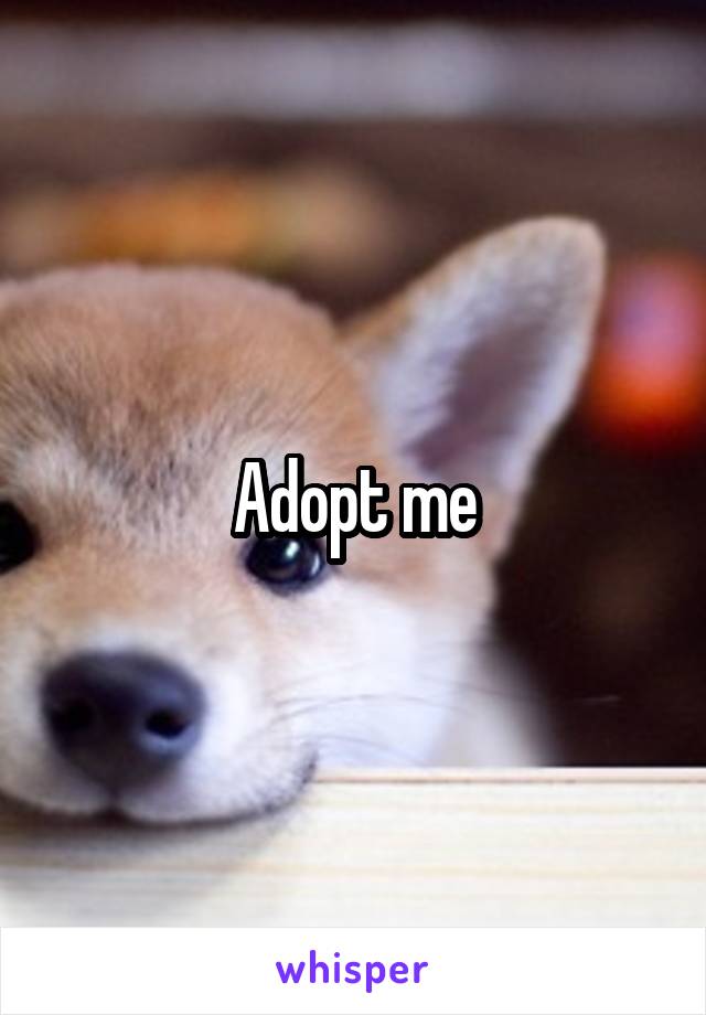 Adopt me