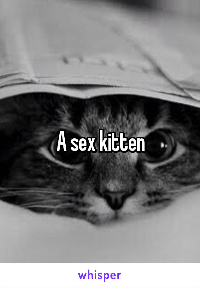 A sex kitten