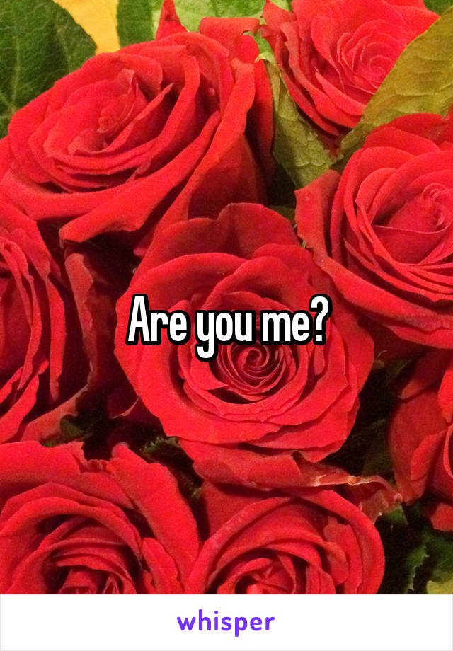Are you me?