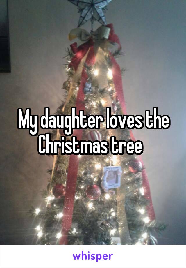 My daughter loves the Christmas tree  