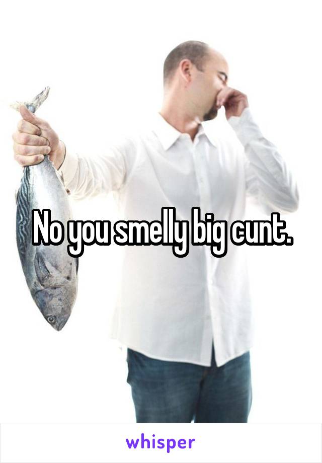 No you smelly big cunt.