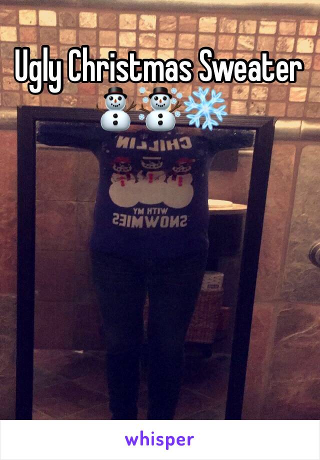Ugly Christmas Sweater ⛄️☃️❄️