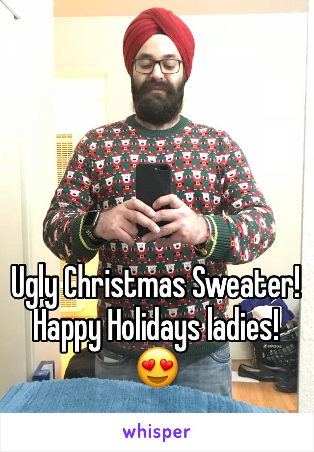 Ugly Christmas Sweater!Happy Holidays ladies! 😍