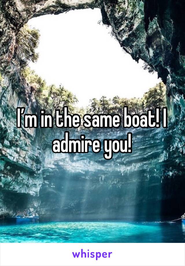 I’m in the same boat! I admire you! 