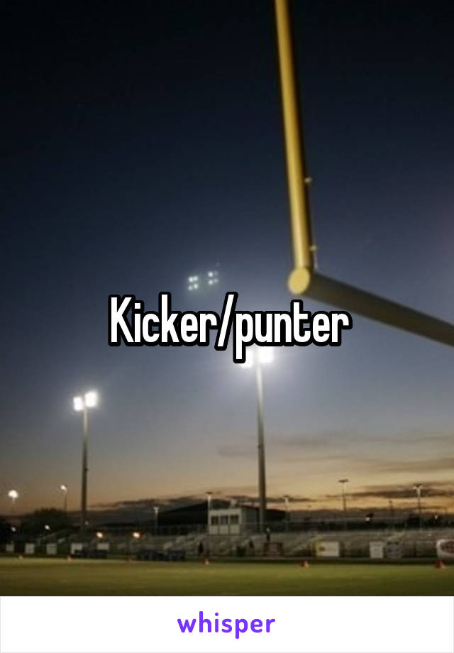 Kicker/punter