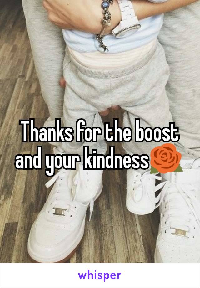 Thanks for the boost and your kindness🌹