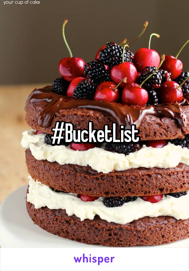 #BucketList