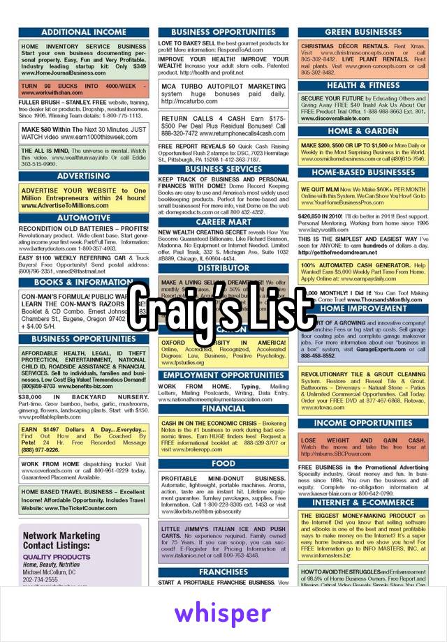 Craig’s List