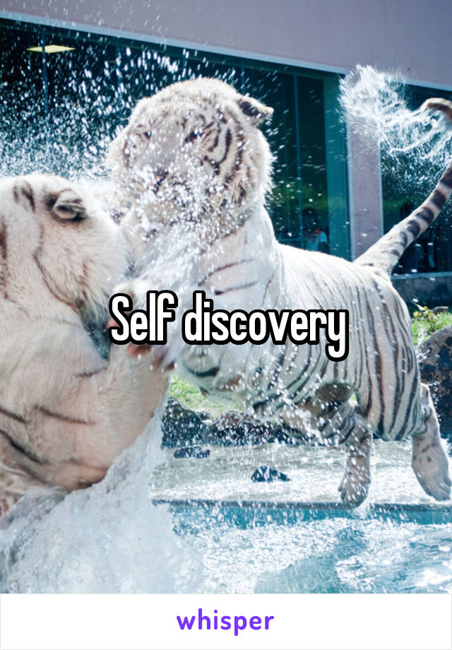 Self discovery