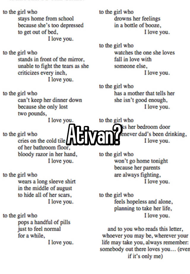 Ativan? 