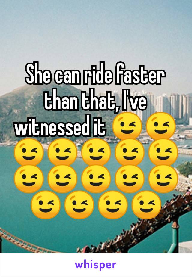 She can ride faster than that, I've witnessed it 😉😉😉😉😉😉😉😉😉😉😉😉😉😉😉😉