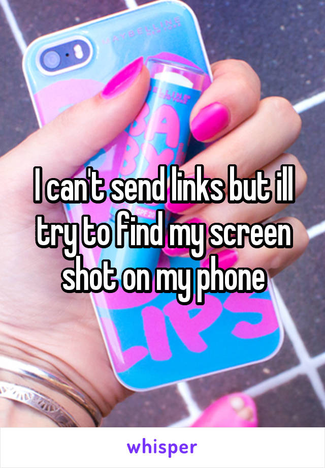 I can't send links but ill try to find my screen shot on my phone