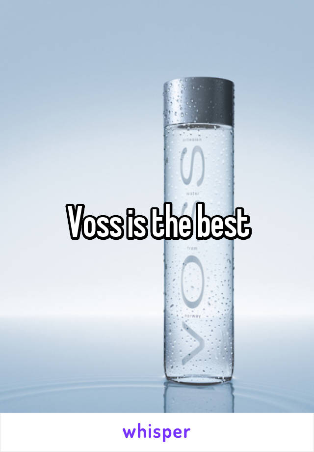 Voss is the best