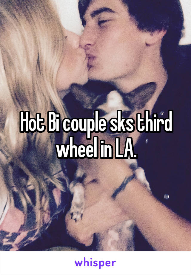 Hot Bi couple sks third wheel in LA.