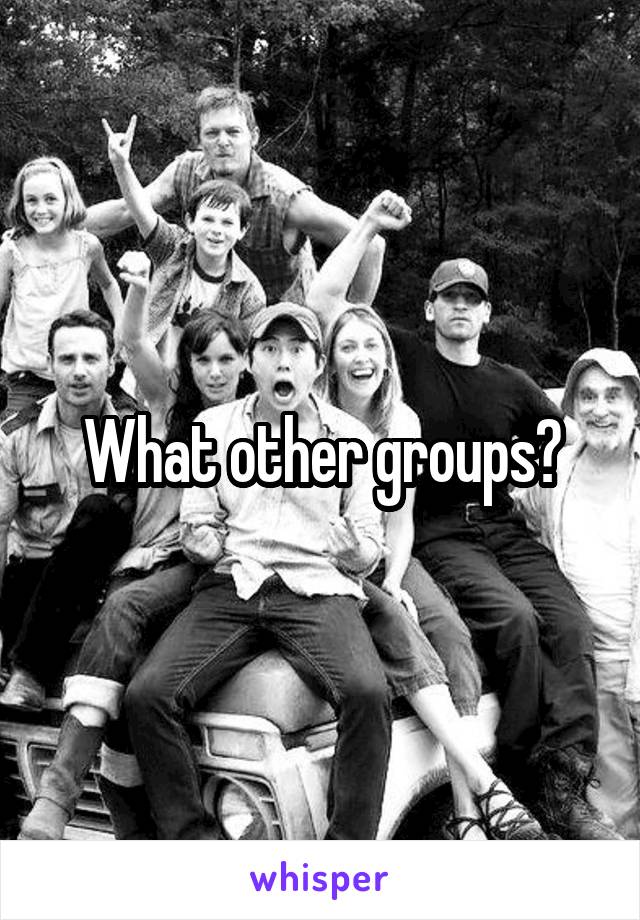  What other groups? 