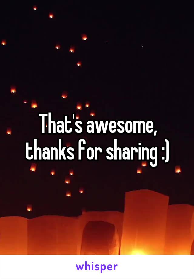 That's awesome, thanks for sharing :)