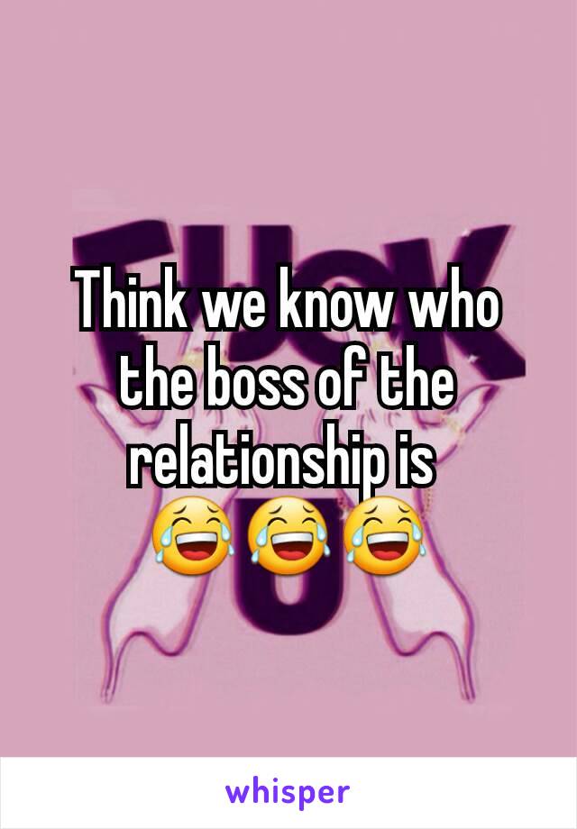 Think we know who the boss of the relationship is 
😂😂😂