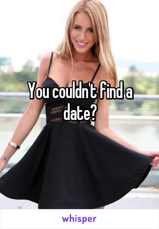 You couldn't find a date?
