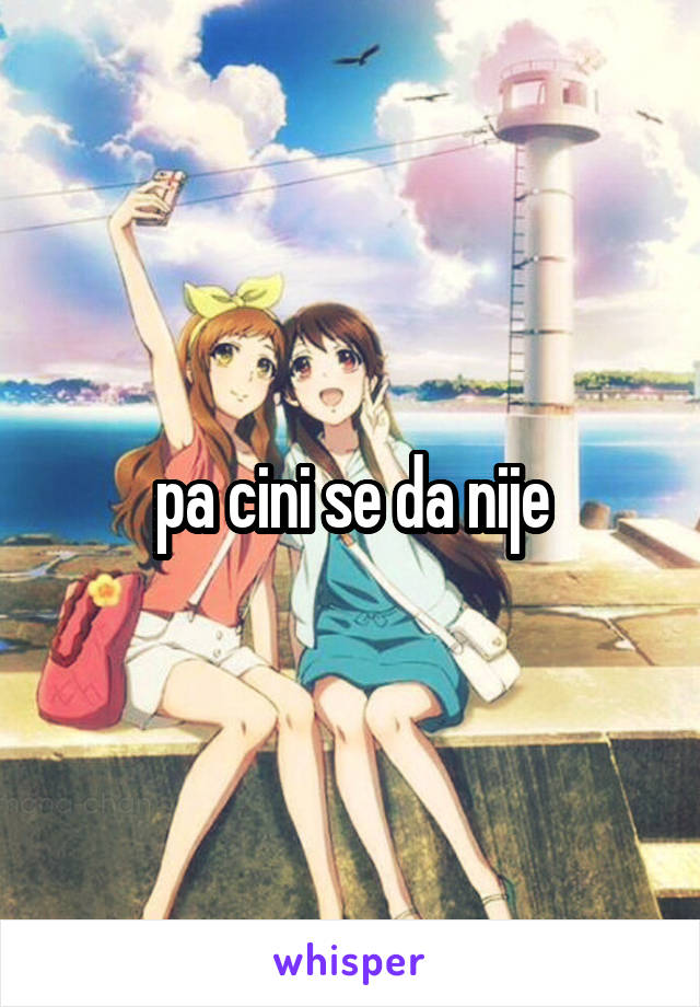 pa cini se da nije