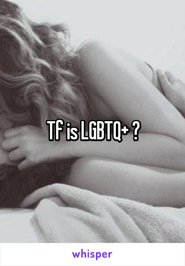 Tf is LGBTQ+ ?