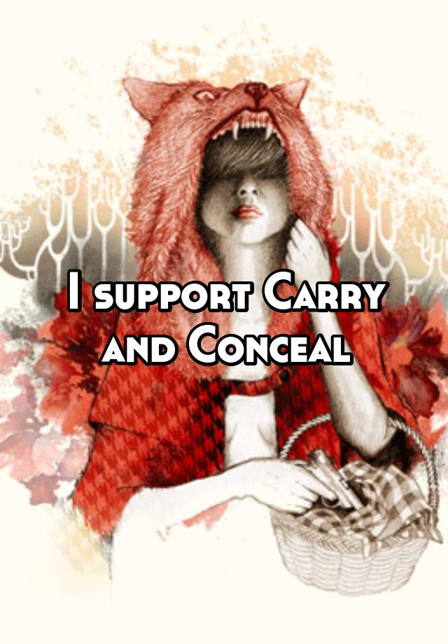 I support Carry and Conceal