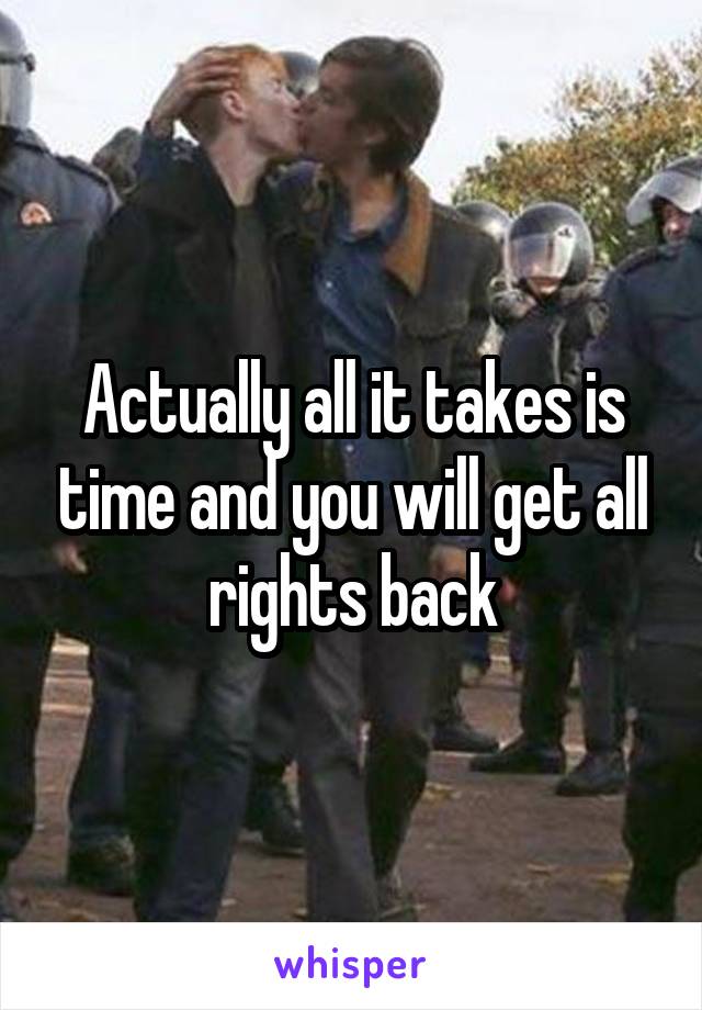 Actually all it takes is time and you will get all rights back