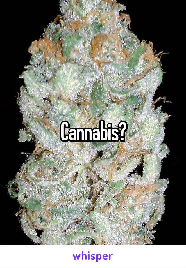 Cannabis?