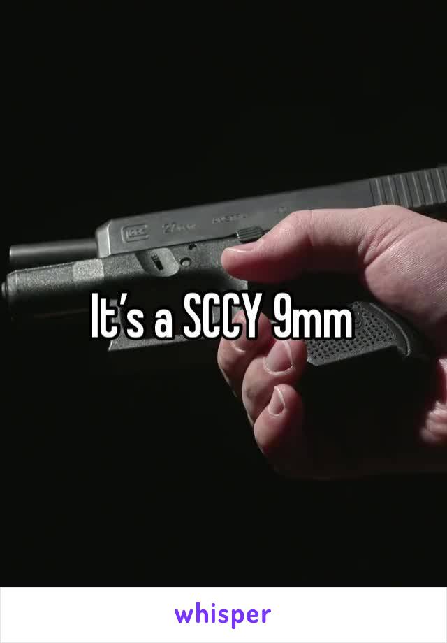 It’s a SCCY 9mm