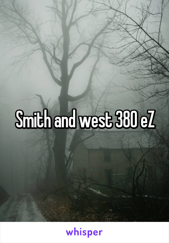   Smith and west 380 eZ