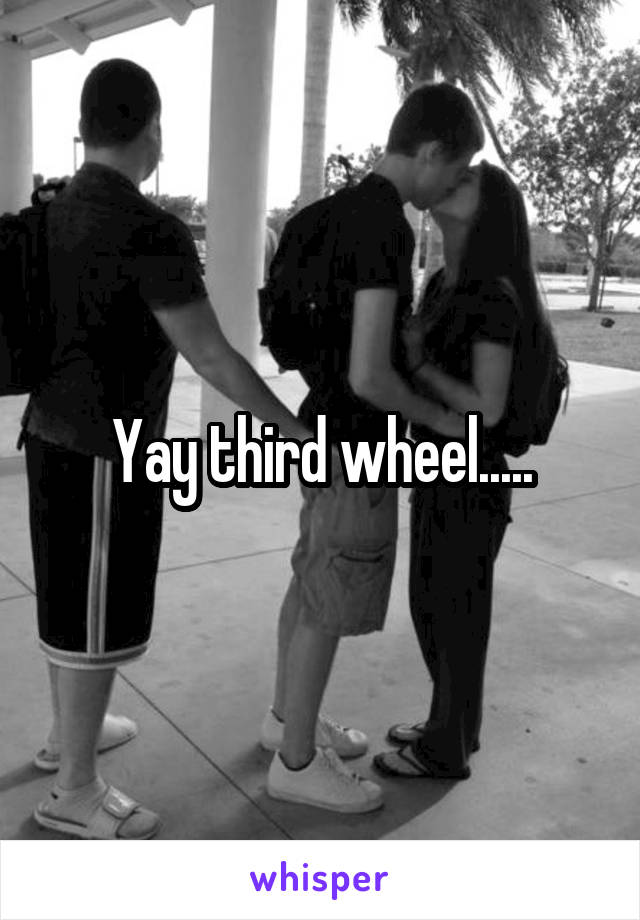 Yay third wheel.....