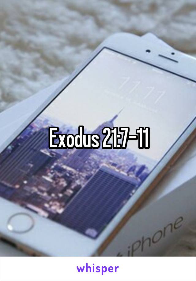 Exodus 21:7-11