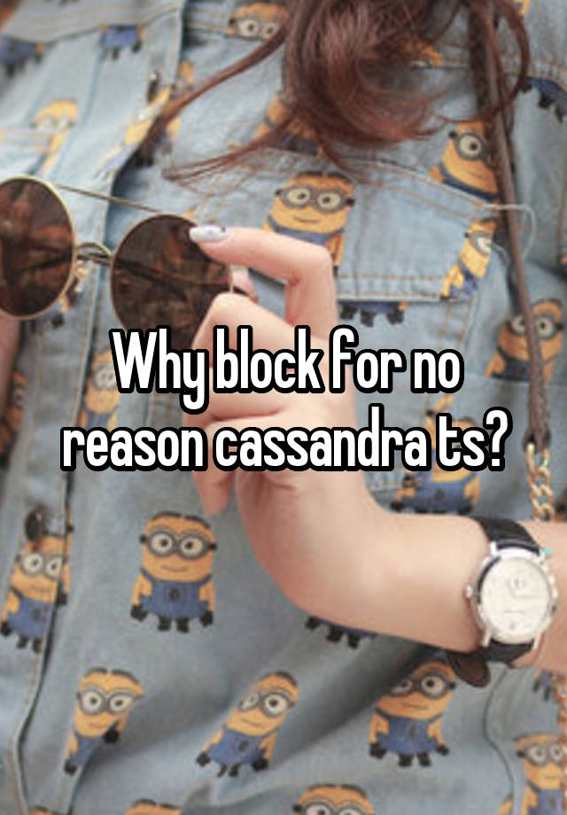 Why block for no reason cassandra ts?