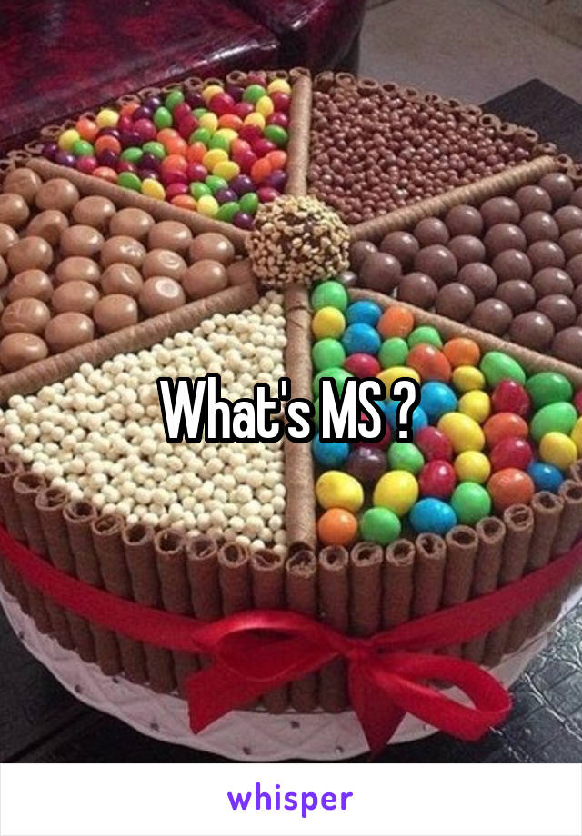 What's MS ? 