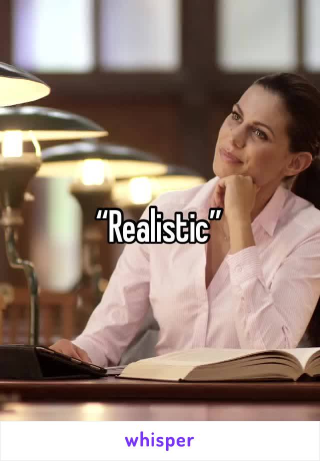 “Realistic”