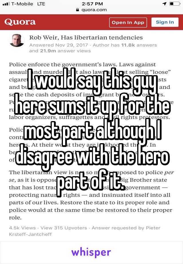 I would say this guy here sums it up for the most part although I disagree with the hero part of it. 