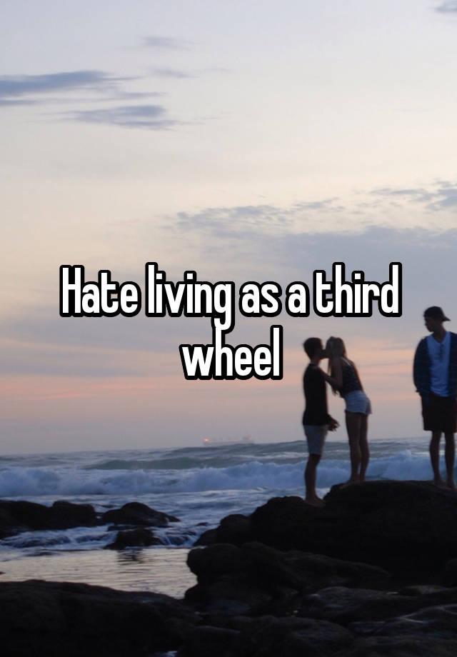 Hate living as a third wheel