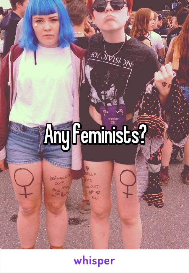 Any feminists?