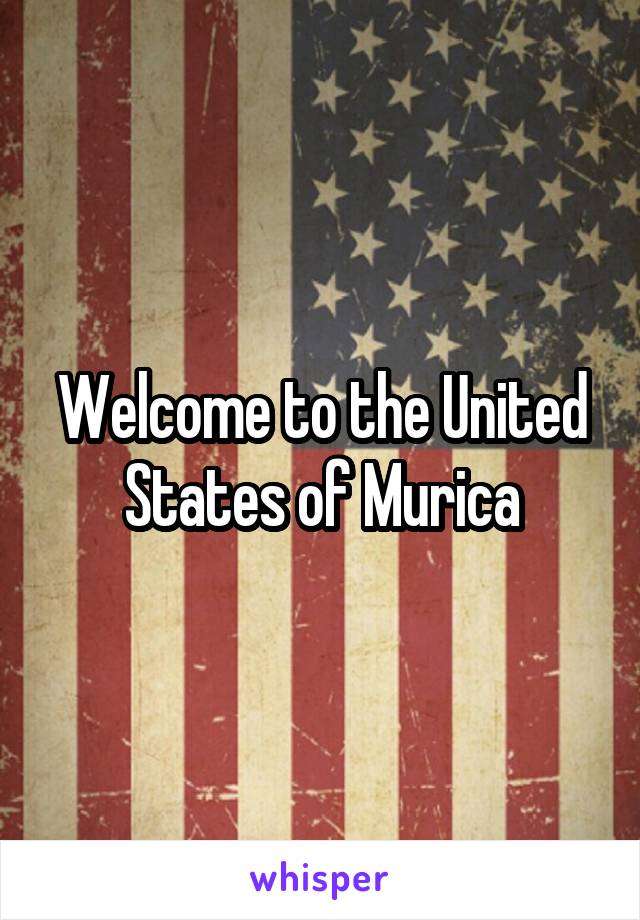 Welcome to the United States of Murica