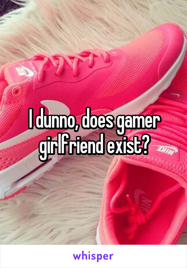 I dunno, does gamer girlfriend exist?