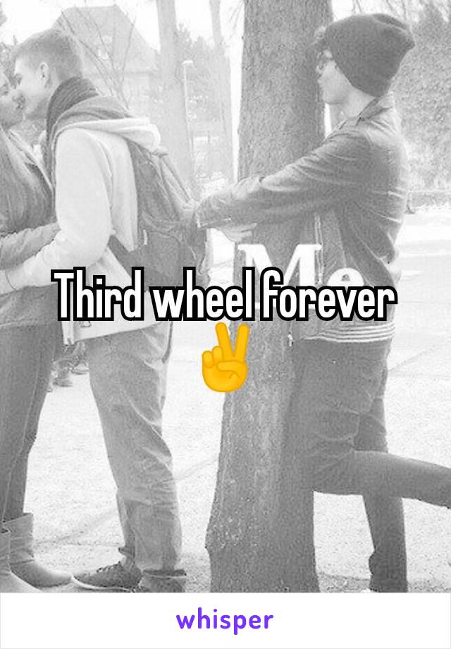 Third wheel forever ✌