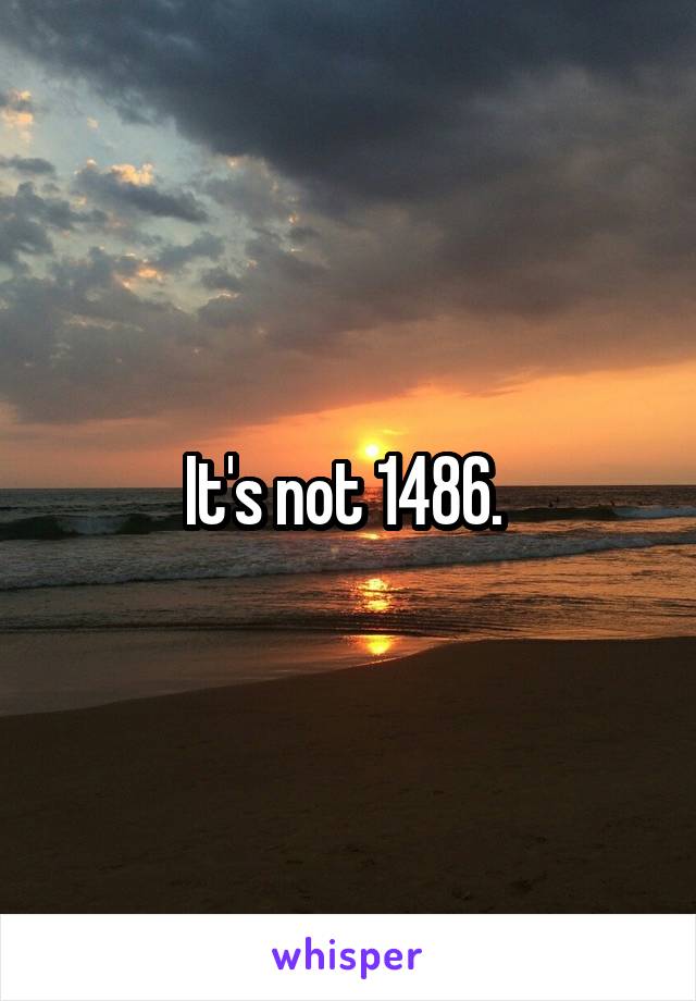 It's not 1486. 