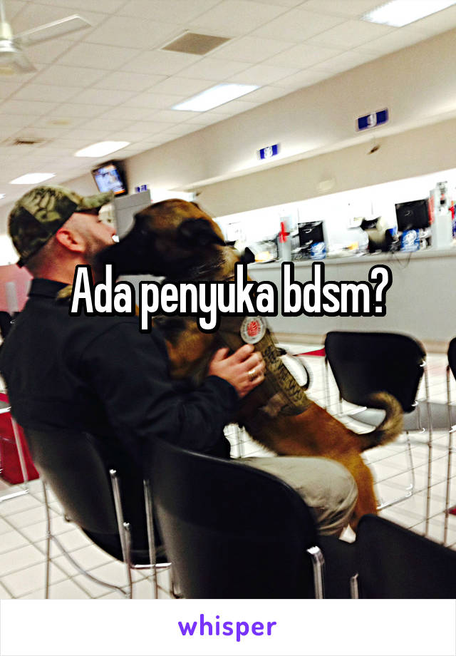 Ada penyuka bdsm?
