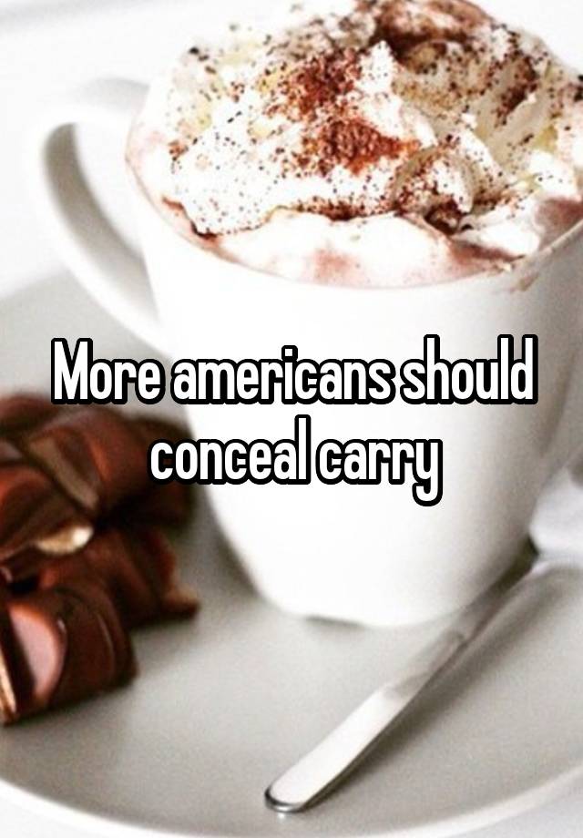 More americans should conceal carry