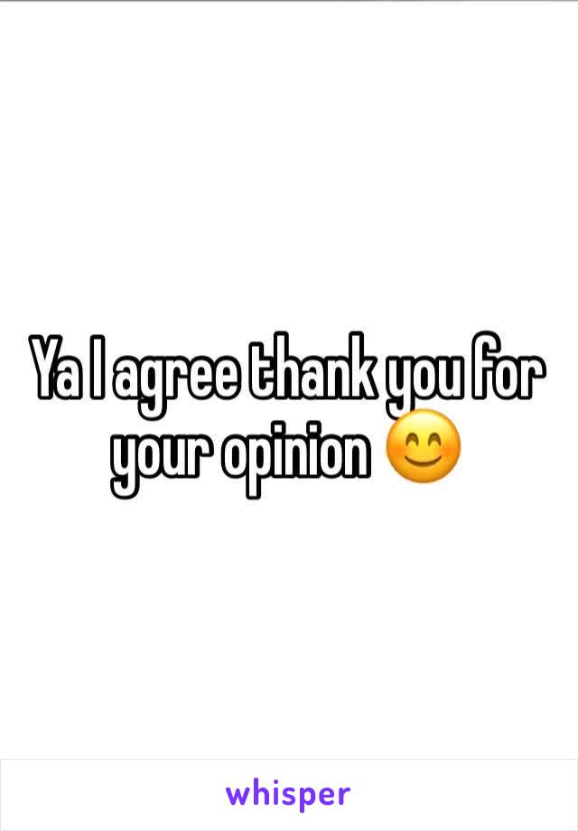 Ya I agree thank you for your opinion 😊