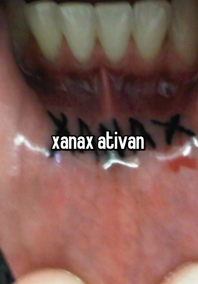 xanax ativan 