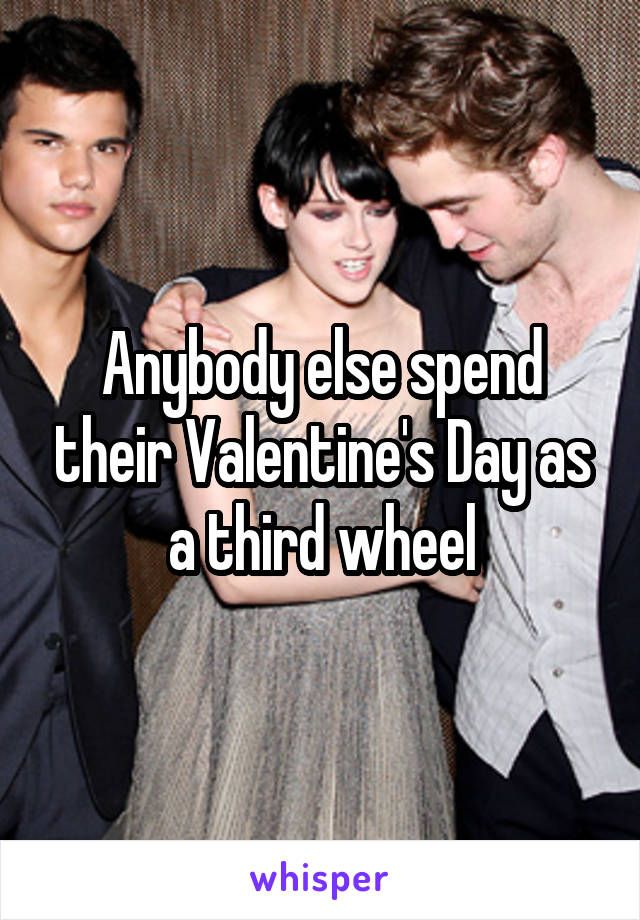 Anybody else spend their Valentine's Day as a third wheel