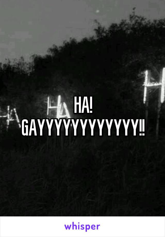 HA!
GAYYYYYYYYYYYY!!