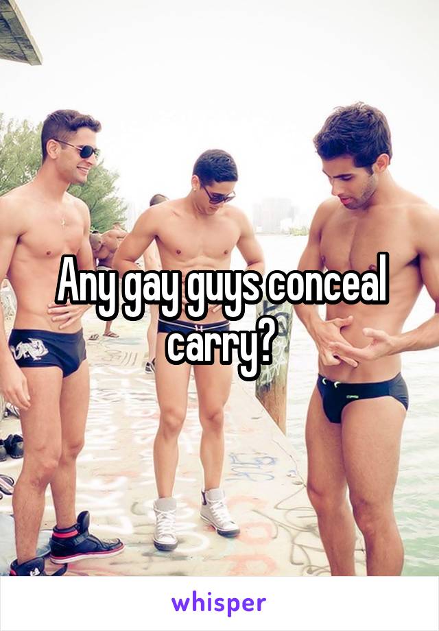 Any gay guys conceal carry?